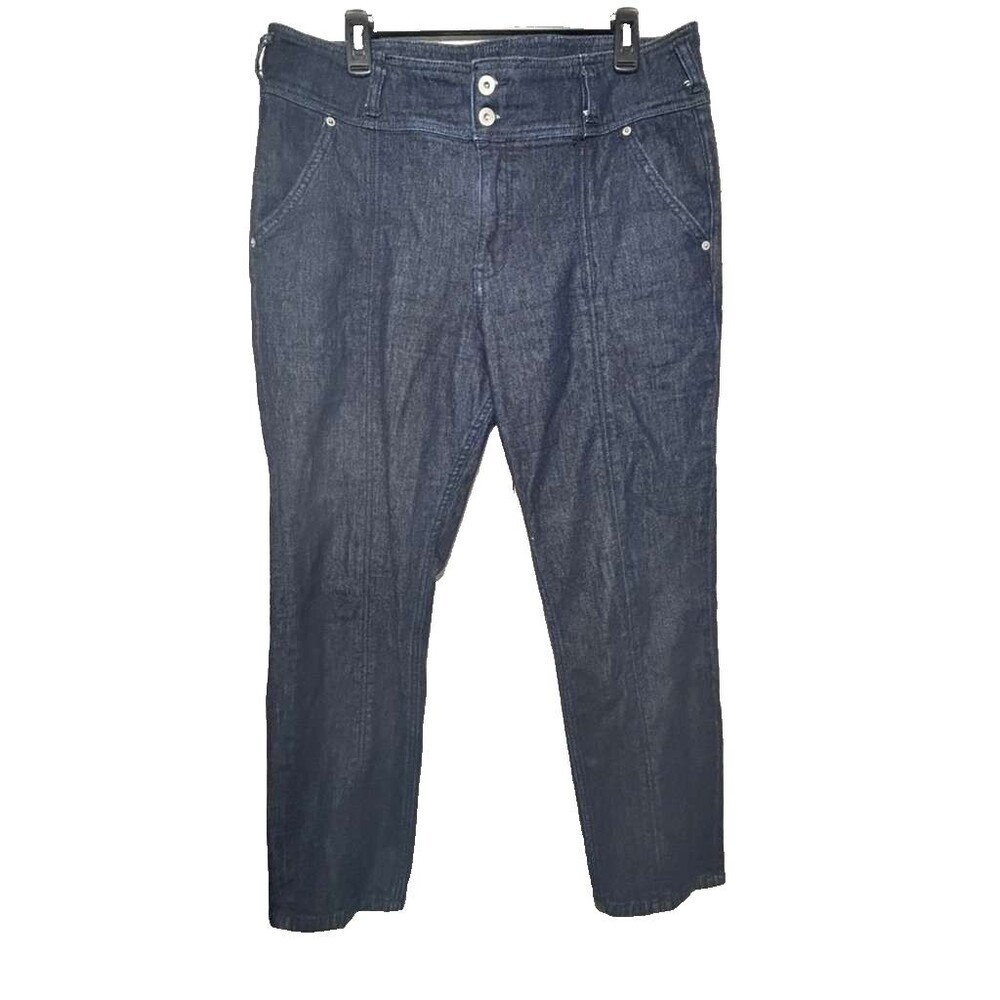 Anthropologie Pilcro and The Letterpress Straight Jean Women's Size 32 Dark Slim